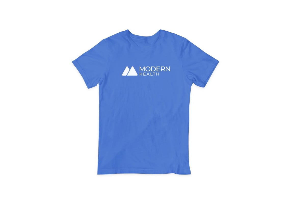 Modern Health Short Sleeve Blue Crew Tshirt