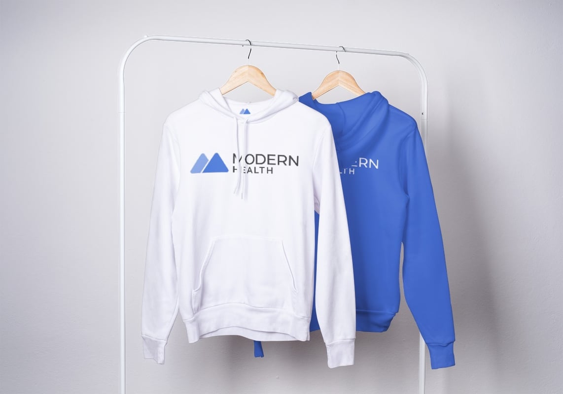Modern Health White Hoodie