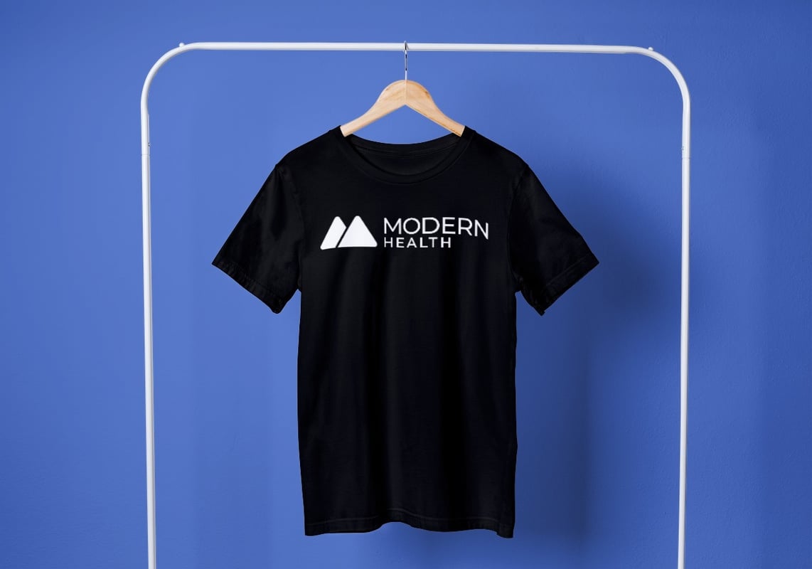 Modern Health Short Sleeve Black Crew Tshirt